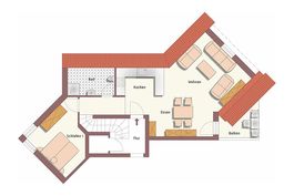 Grundriss • Strandhaus Thiessow • Wohnung 2