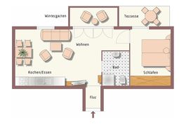 Grundriss • Haus Margarete • Wohnung 2