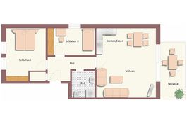 Grundriss • Haus Trelleborg • Wohnung 1