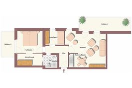 Grundriss • Villa Seestern • Wohnung 770
