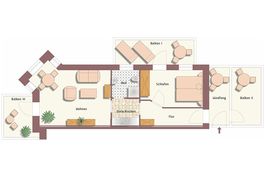 Grundriss • Villa Aegir • Wohnung 4
