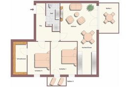 Grundriss • Villa Elfeld • Wohnung 721