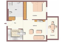 Grundriss • Villa Karola • Wohnung 8